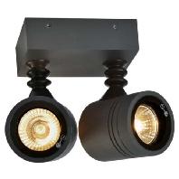 SLV MYRA 233095 Buitenlamp (wand) Halogeen GU10 Zwart - thumbnail