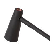 Lucide STIRLING - Oplaadbare Bureaulamp - Accu/Batterij - LED 3 StepDim - 1x3W 2700K - Zwart - thumbnail