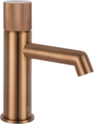 Ben Engraved Cross wastafelkraan geborsteld koper pvd-coating