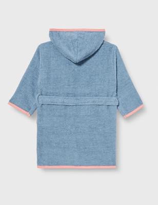 Playshoes badjas palmbomen blauw-110-116