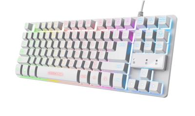 Gaming Keyboard Trust GXT 833W Wit Qwerty Spaans QWERTY