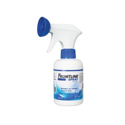 Frontline spray tegen vlooien & teken bij hond of kat 250 ml