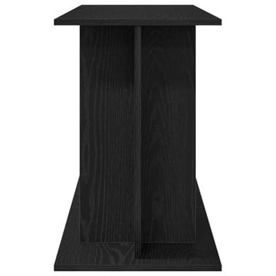 Aquariumstandaard Zwart Eiken 120x40x60 cm Bewerkt Hout