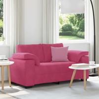 Loveseat Sofa Wijnrood 120 cm Fluweel - thumbnail