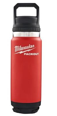 Milwaukee packout™ 710 ml fles met deksel rood - 4932493465