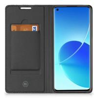 OPPO Reno 6 Pro Plus 5G Stand Case Zwart Roze Vormen - thumbnail