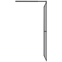 Inloopdouchescherm 100x195 cm donker gehard glas - thumbnail