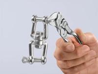 Knipex Sleuteltang | lengte 100 mm spanwijdte 21 mm | verchroomd bedrukt ruw oppervlak | 1 stuk - 86 04 100 - 86 04 100 - thumbnail