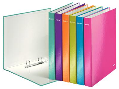 Leitz WOW ringmap 2 ringen, geassorteerde kleuren Leitz WOW ringmap 2 ringen, geassorteerde kleuren