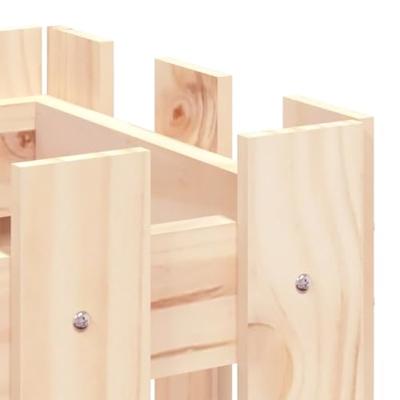 VidaXL Plantenbak met hekontwerp 60x30x30 cm massief grenenhout
