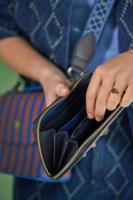 Pip Studio Willow Portemonnee Streep Blauw - thumbnail