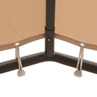 VidaXL Prieel 3x3 m staal beige - thumbnail