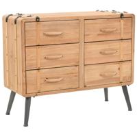 Ladekast 91x35x73 cm massief vurenhout - thumbnail