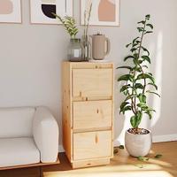 Dressoir 32x34x75 cm massief grenenhout - thumbnail