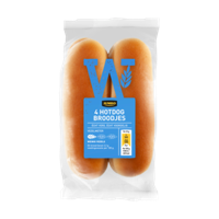 Jumbo Hotdog Broodjes 4 Stuks - thumbnail