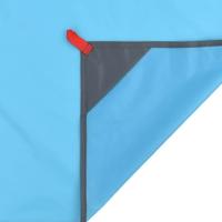 VidaXL Picknickkleed met haringen 205x155 cm blauw - thumbnail