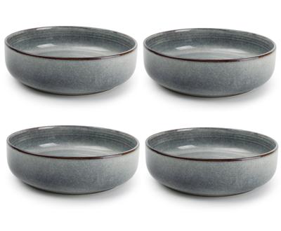 ONA Diepe Borden / Pastaborden Duna Blue ø 22 cm - 4 Stuks