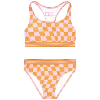 Tumble & Dry zomer bikini meisjes - roze/oranje - Balagne