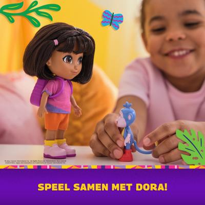 Dora pop met Rugzak en Boots figuur - 15 cm
