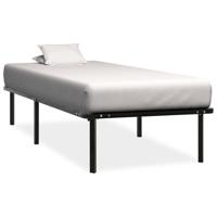 Bedframe metaal zwart 90x200 cm - thumbnail