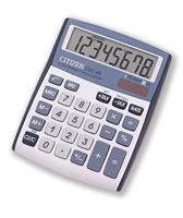 Citizen Office CDC 80 Bureaurekenmachine werkt op zonne-energie, werkt op batterijen Zilver Aantal displayposities: 8 - thumbnail