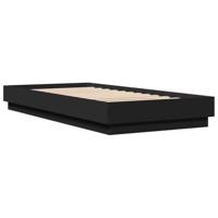 Bedframe met LED-verlichting zwart 100x200 cm - thumbnail