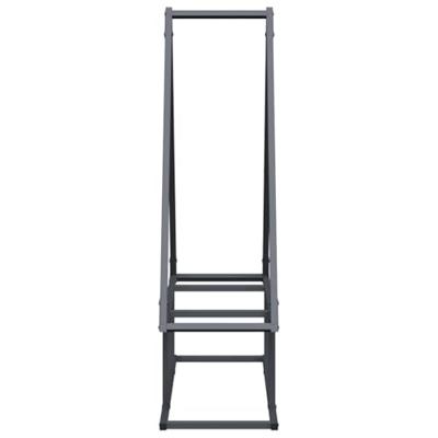 VidaXL Brandhoutrek 80x25x90 cm koudgewalst staal antracietkleurig