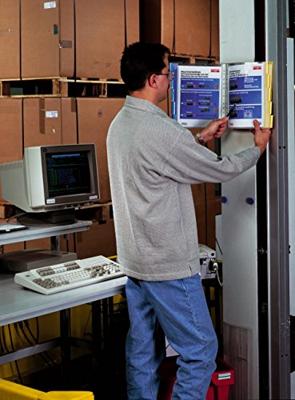 Durable Wandhouder voor bureaustandaard Display-System Wall Rood, Geel, Groen, Blauw 20 x DIN A4 Aantal meegeleverde displaypanels 20