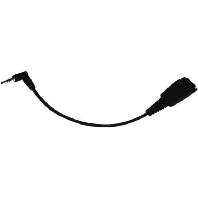 Jabra QD Telefoonheadset kabel 0 mm Zwart