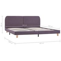 Bedframe stof taupe 180x200 cm - thumbnail
