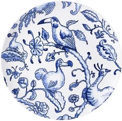Heinen Delfts Blauw wandbord keramiek vrije vogels 20.5cm delfts blauw