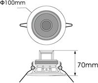 Omnitronic CS-2.5G Inbouwluidspreker - thumbnail