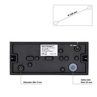 Selma Dimbare LED Wandlamp - 2x GU10 - IP65 - Up & Down Light - Vierkant - Zwart - Voor binnen en buiten - thumbnail