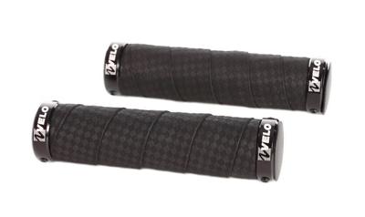 Velo handvatten visegrip alu met gel 129/129mm zwart op kaart