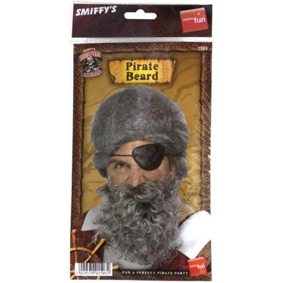 Licht grijze piraten baard