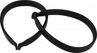 VWP stel broekklemmen pvc zwart