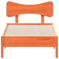 Bedframe zonder matras massief grenenhout wasbruin 100x200 cm - thumbnail