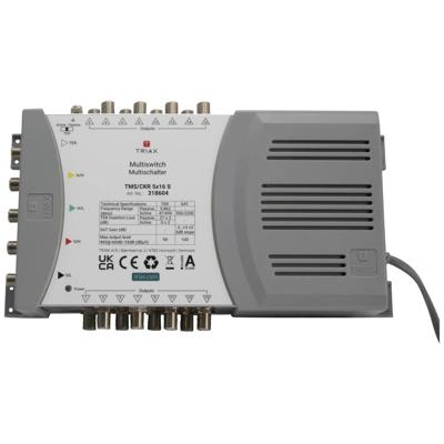 Triax TMS/CKR 5x16 S Satelliet multiswitch Ingangen (satelliet): 5 (4 satelliet / 1 terrestrisch) Aantal gebruikers: 16