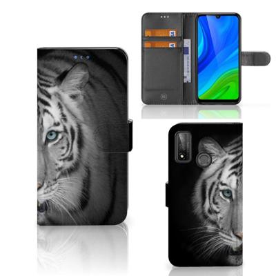 Huawei P Smart 2020 | Telefoonhoesje | Met pasjeshouder | Tijger