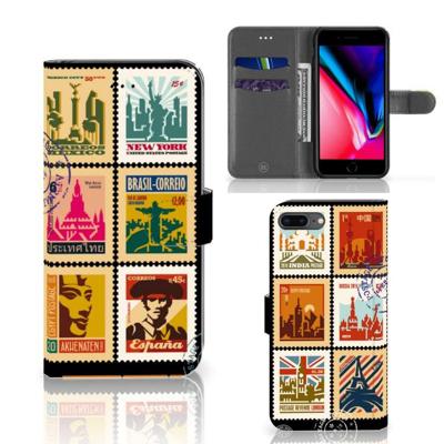 Apple iPhone 7 Plus | 8 Plus | Flip Cover | Postzegels