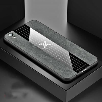 RoR OPPO R9 plus XINLI stiksels doek Textue schokbestendig TPU beschermhoes (grijs)
