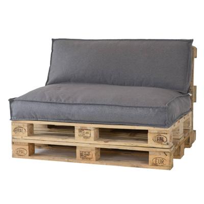 2L Home & Garden Palletkussen Metro Lounge Grijs - 120 x 80cm