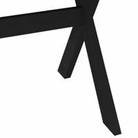 Wandtafel NOAIN X-vormige poten 180x90x75 cm massief hout - thumbnail