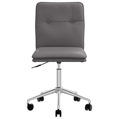 Eetkamerstoel kunstleer grijs