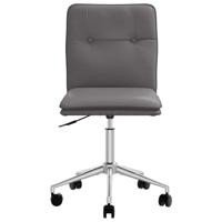 Eetkamerstoel kunstleer grijs - thumbnail