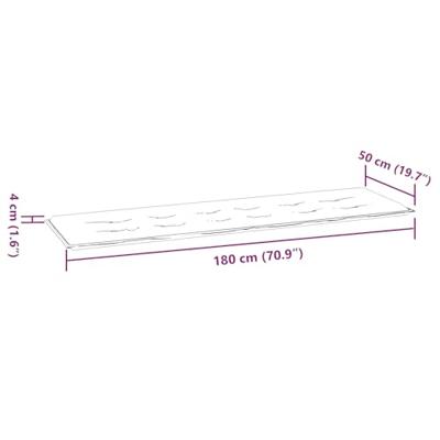 Tuinbank Kussen Blauw en wit 180 x 50 x 4 cm Oxford stof