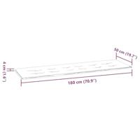 Tuinbank Kussen Floral Wit en groen 180 x 50 x 4 cm Oxford stof - thumbnail