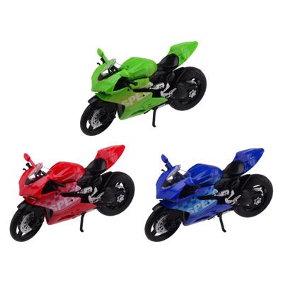 Merkloos / Sans Marque Race motorfiets in doos 3 assorti