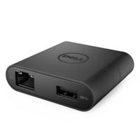 Dell USB-C Adapter DA200 - HDMI/VGA/RJ45/USB - Zwart - thumbnail