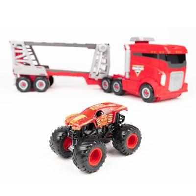 Monster Jam transportwagen + monstertruck - thumbnail